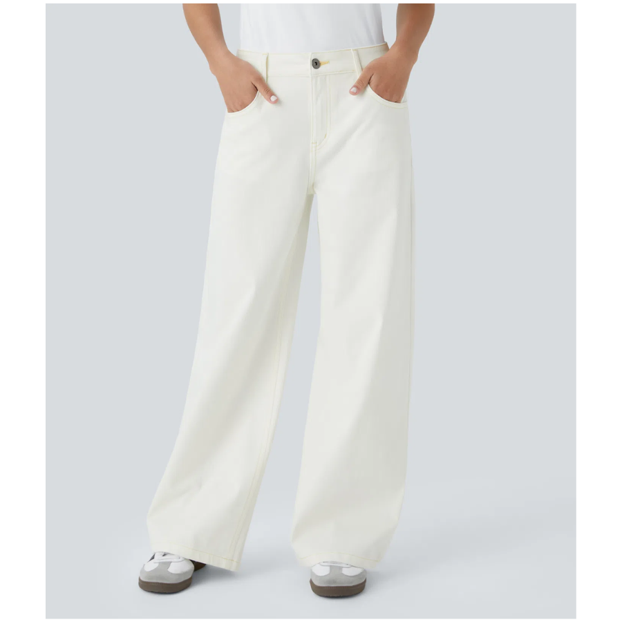 BumFlair - Lightweight Flexible Wide-Leg Casual Jeans for Women