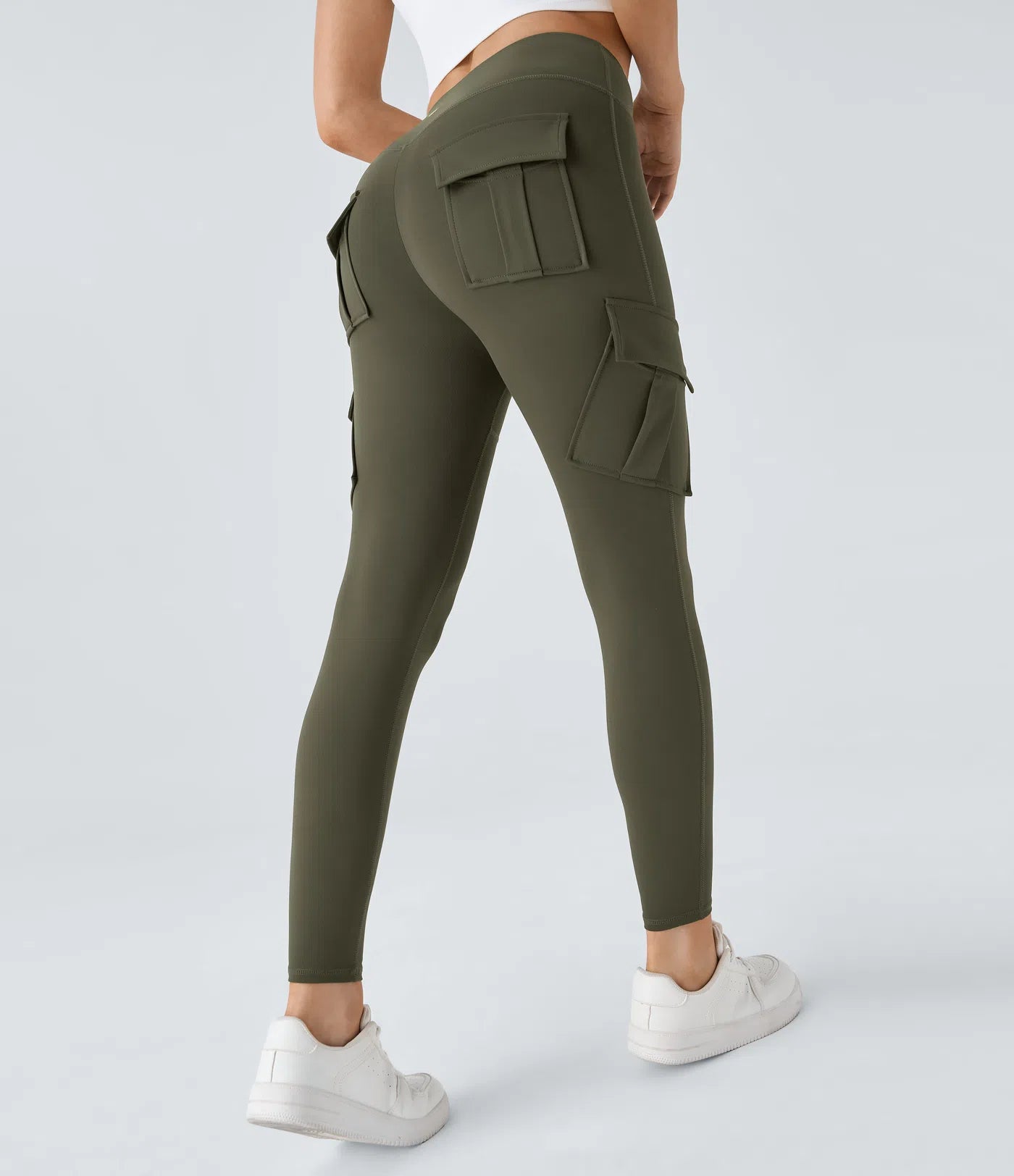 BumFlair - DayStretch High Waisted Cargo Pocket Skinny Yoga Leggings