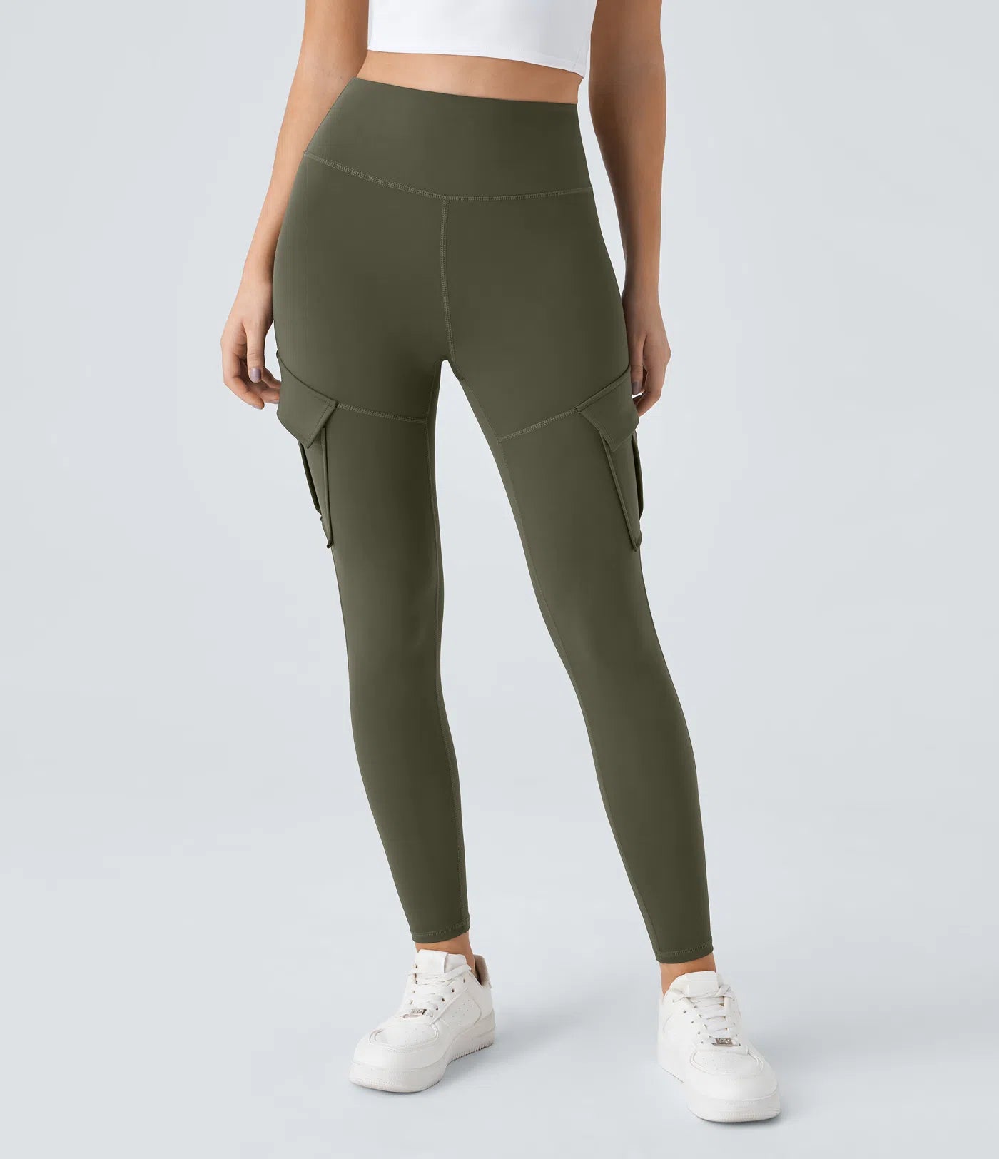 BumFlair - DayStretch High Waisted Cargo Pocket Skinny Yoga Leggings