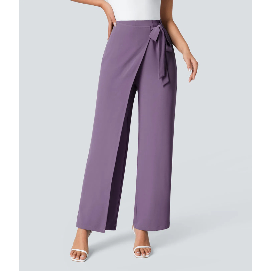 BumFlair - Elegant Fit Wide-Leg Work Pants for Women