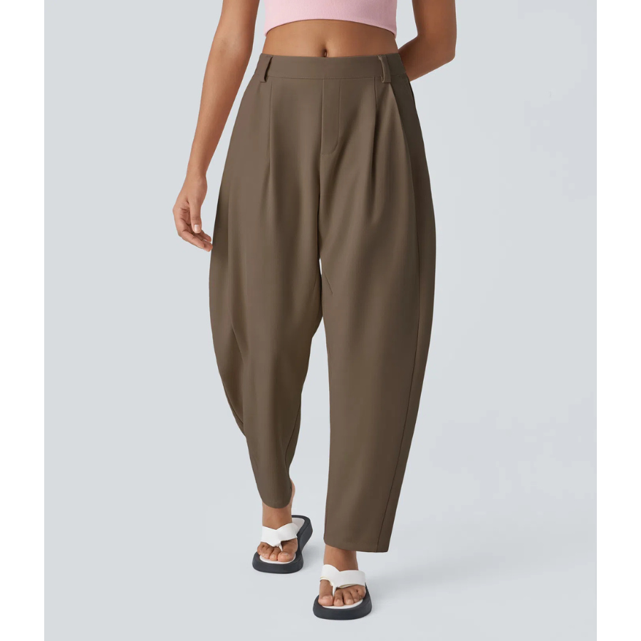 BumFlair – Flexible Comfort Barrel Leg Pants for Women