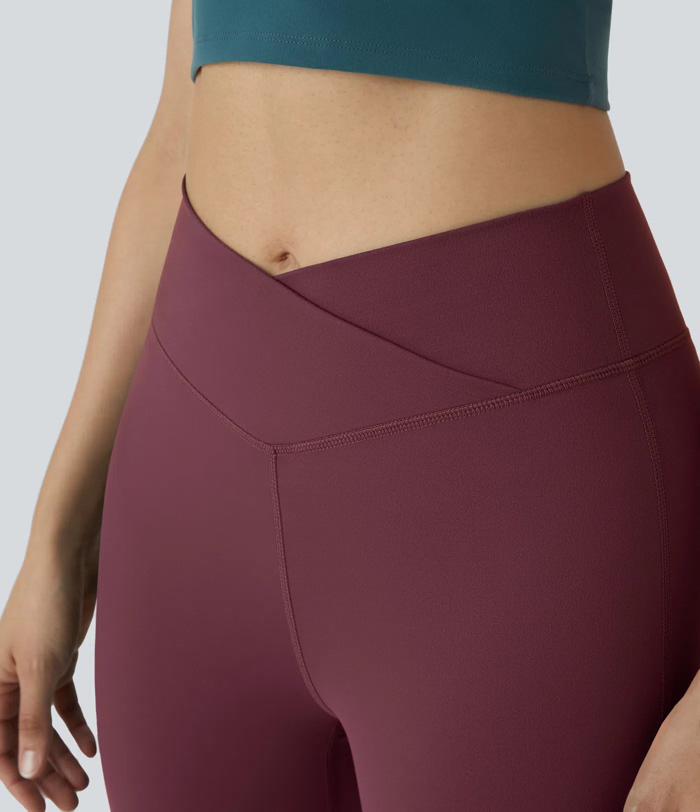 BumFlair – DayStretch High Waisted Crossover Flare Yoga Leggings