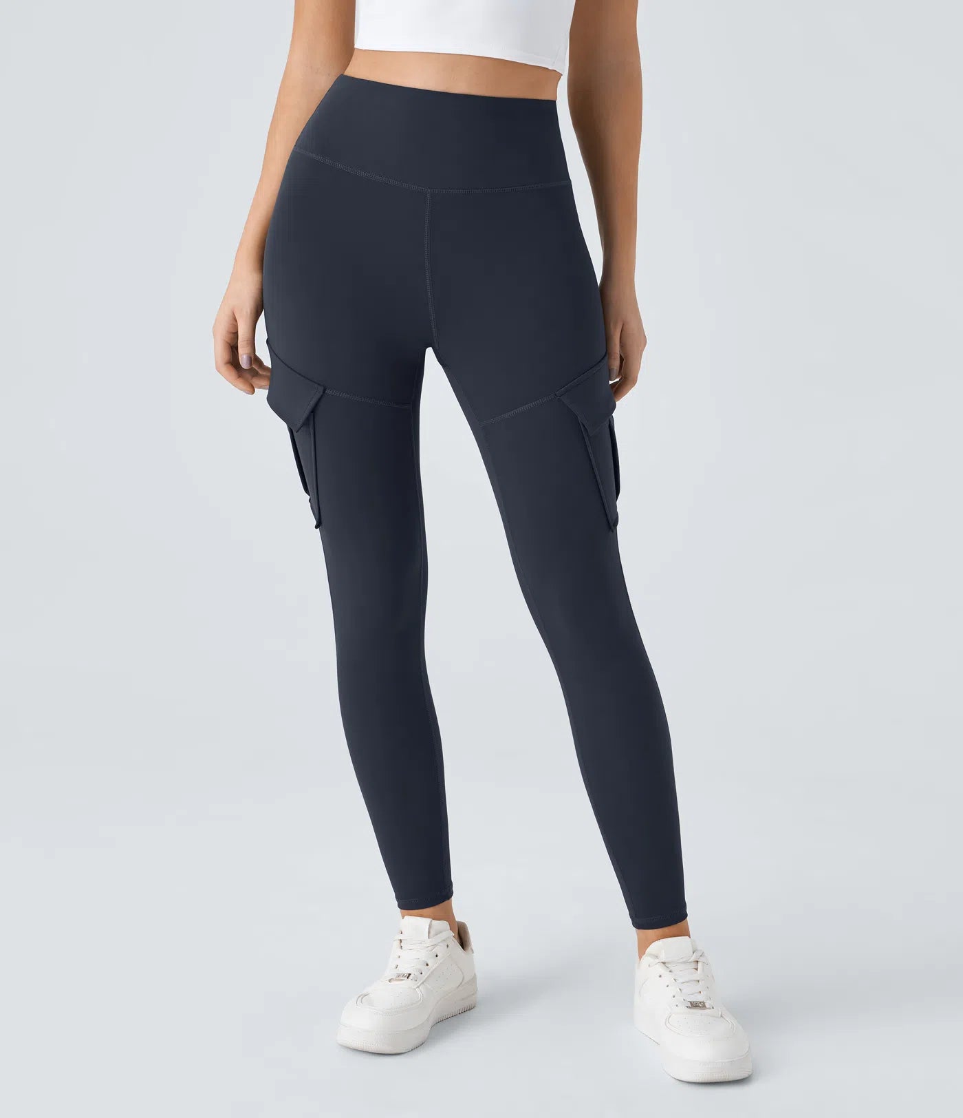 BumFlair - DayStretch High Waisted Cargo Pocket Skinny Yoga Leggings