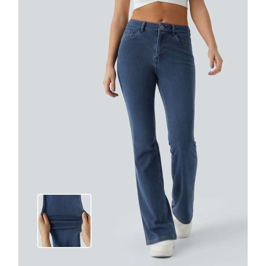 BumFlair - Mid-Rise Flexible Bootcut Jeans for Women