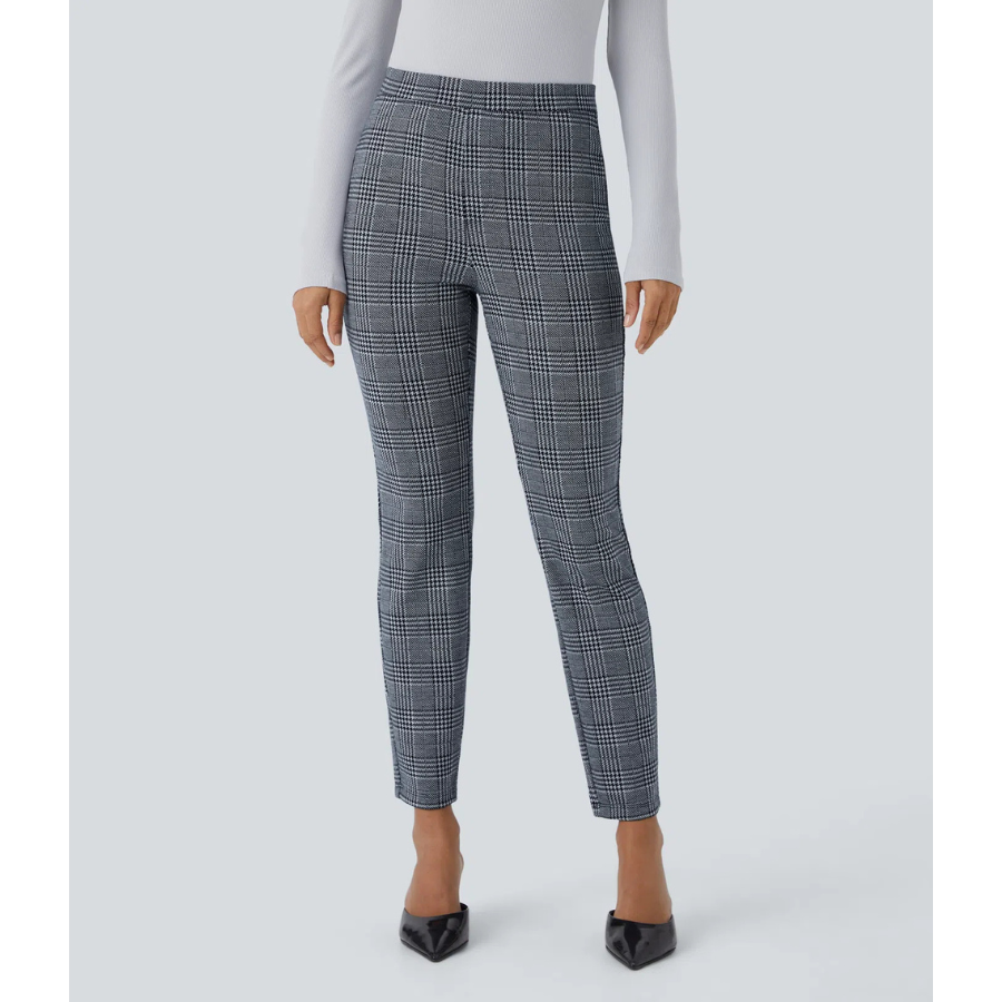 BumFlair – Stretch Comfort Houndstooth Pants for Women
