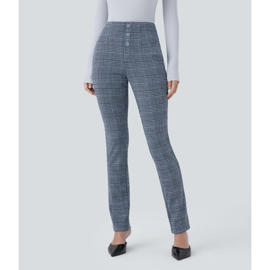 BumFlair – Flexible Comfort Plaid Pants for Women