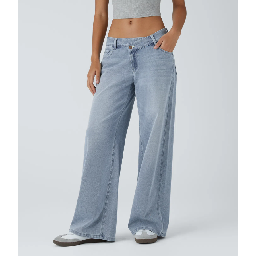 BumFlair - Stretch Comfort Wide-Leg Jeans for Women