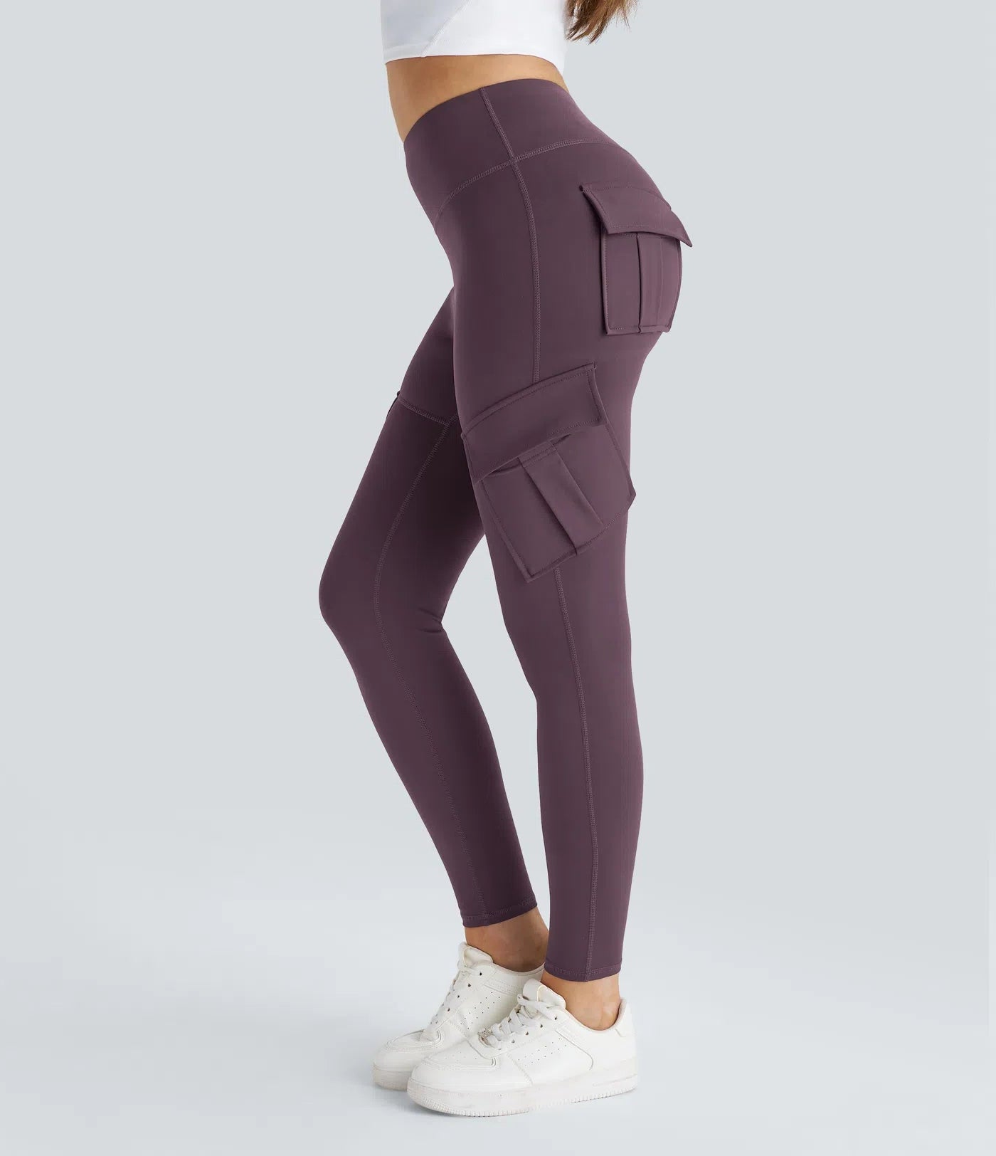 BumFlair - DayStretch High Waisted Cargo Pocket Skinny Yoga Leggings