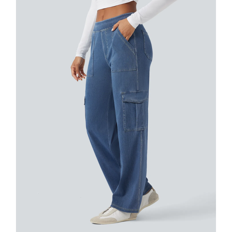 BumFlair - Multiple-Pocket Casual Cargo Pants for Women