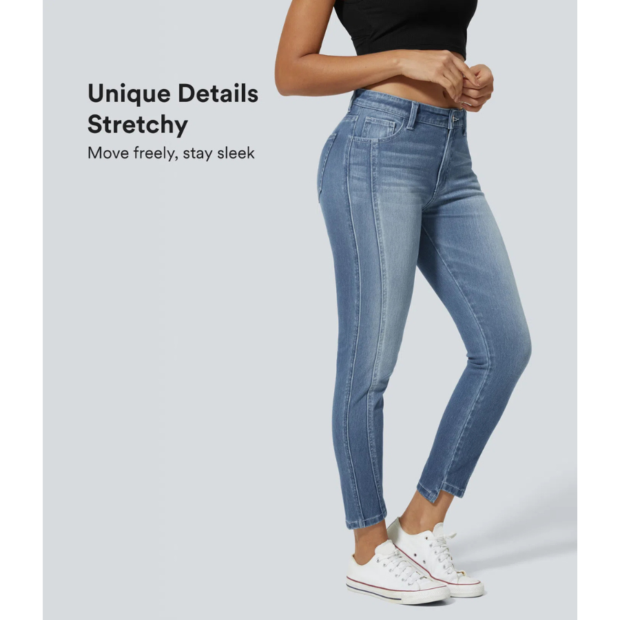 BumFlair – Smooth Comfort Zipper Pocket Jeans for Women