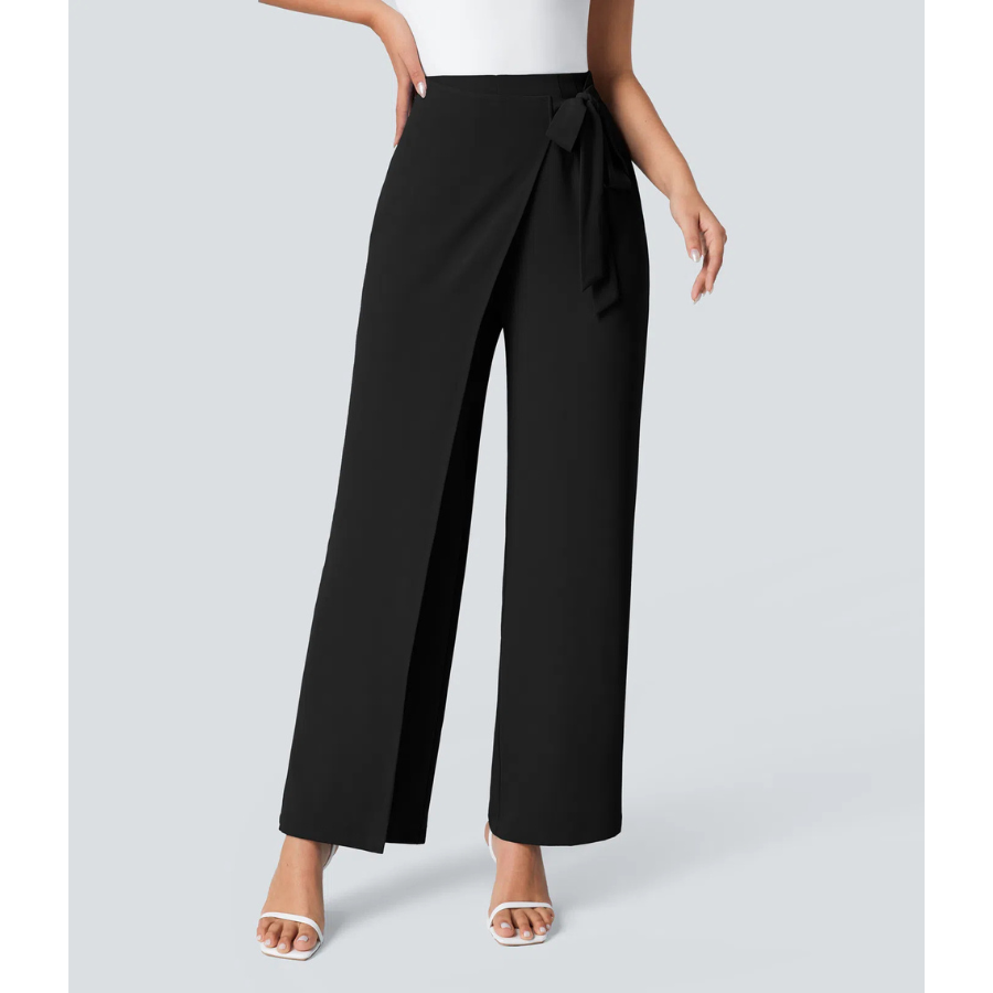 BumFlair - Elegant Fit Wide-Leg Work Pants for Women