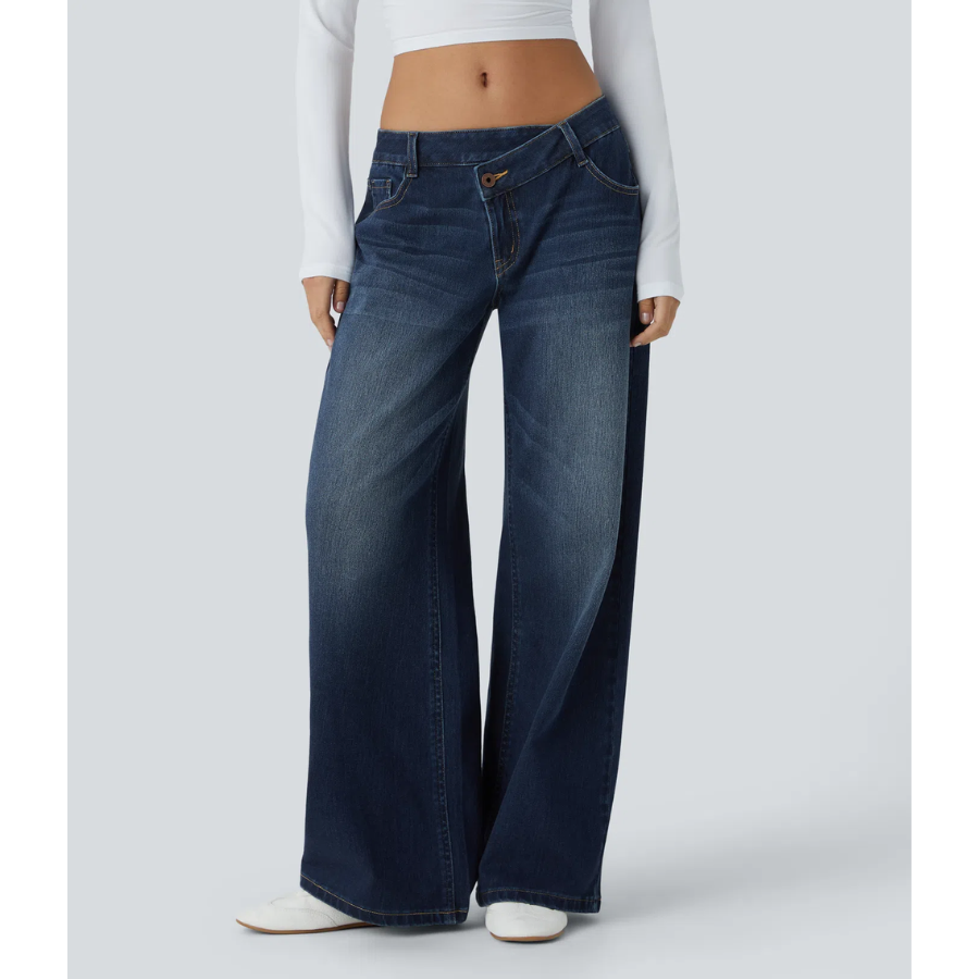 BumFlair - Stretch Comfort Wide-Leg Jeans for Women