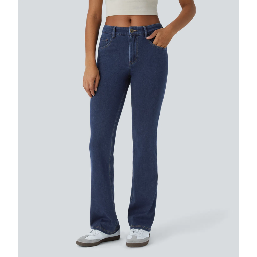 BumFlair - Mid-Rise Flexible Bootcut Jeans for Women