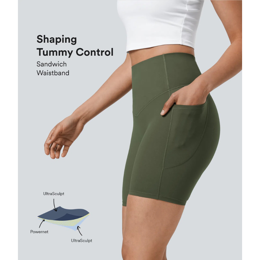 BumFlair - Tummy Control Shaping Biker Shorts for Training
