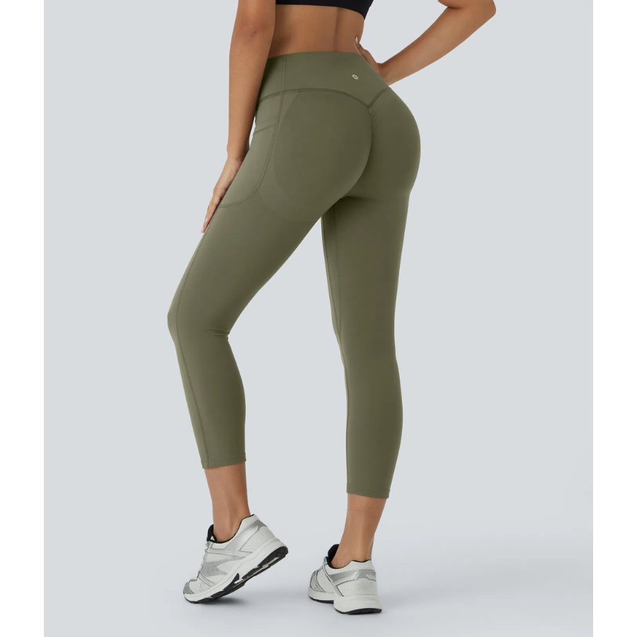 BumFlair - Butt-Lifting Tummy-Control Capri Leggings for Training