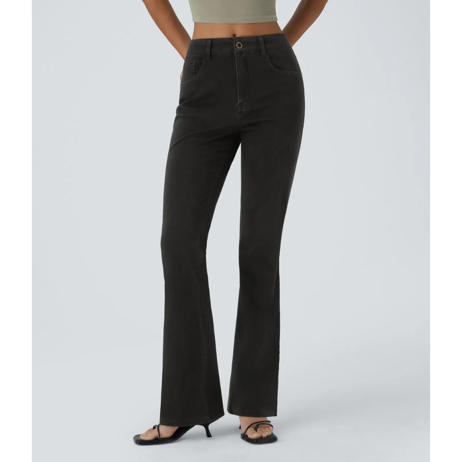 BumFlair - Mid-Rise Flexible Bootcut Jeans for Women
