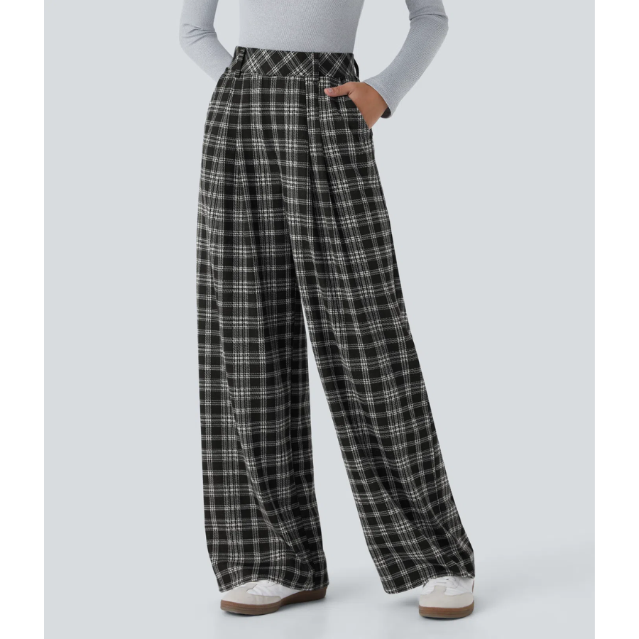 BumFlair - High-Waist Fit & Wide-Leg Casual Pants for Women