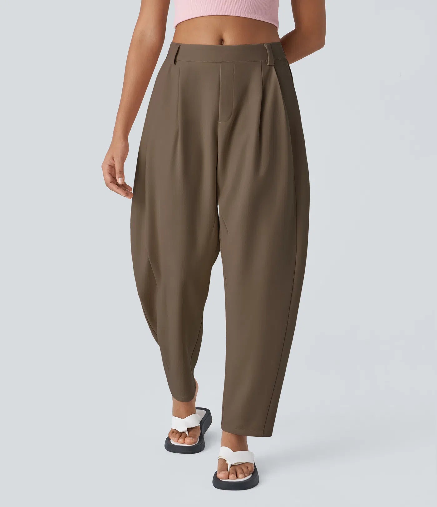 BumFlair – Mid Rise Pocket Barrel Leg Work Pants