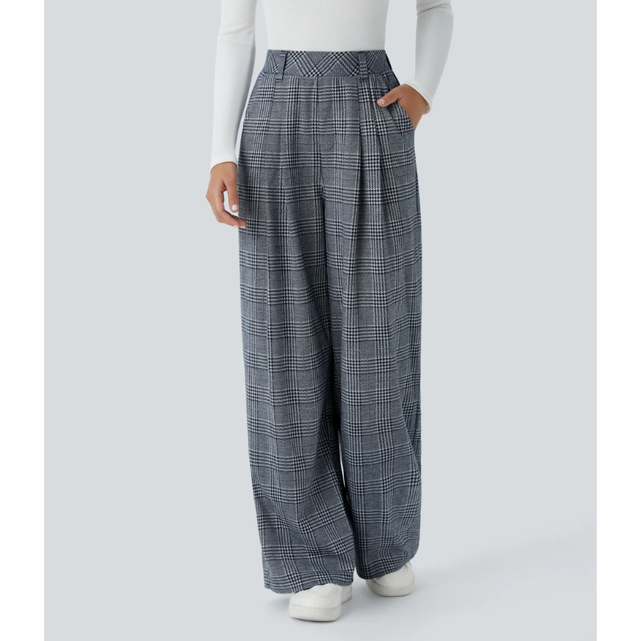 BumFlair - High-Waist Fit & Wide-Leg Casual Pants for Women