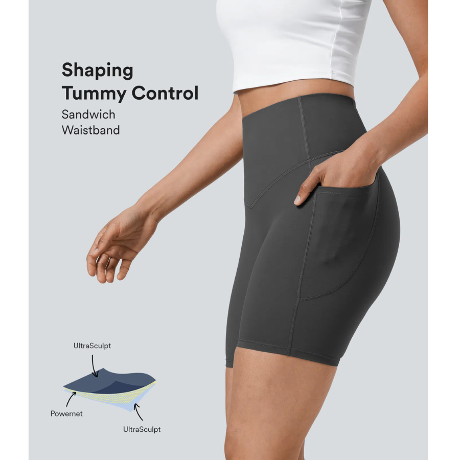 BumFlair - Tummy Control Shaping Biker Shorts for Training