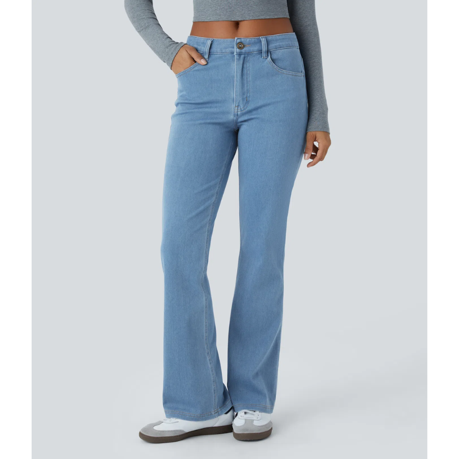 BumFlair - Mid-Rise Flexible Bootcut Jeans for Women