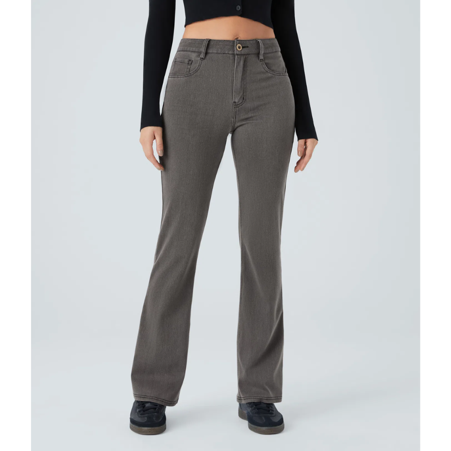 BumFlair - Mid-Rise Flexible Bootcut Jeans for Women