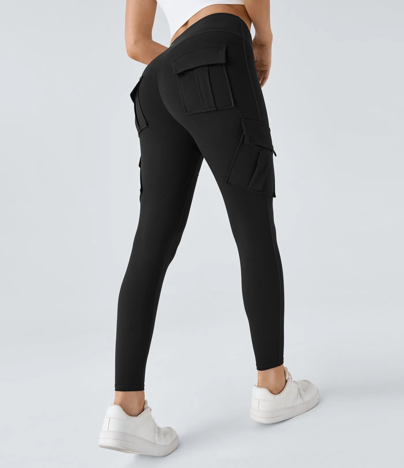 BumFlair - DayStretch High Waisted Cargo Pocket Skinny Yoga Leggings