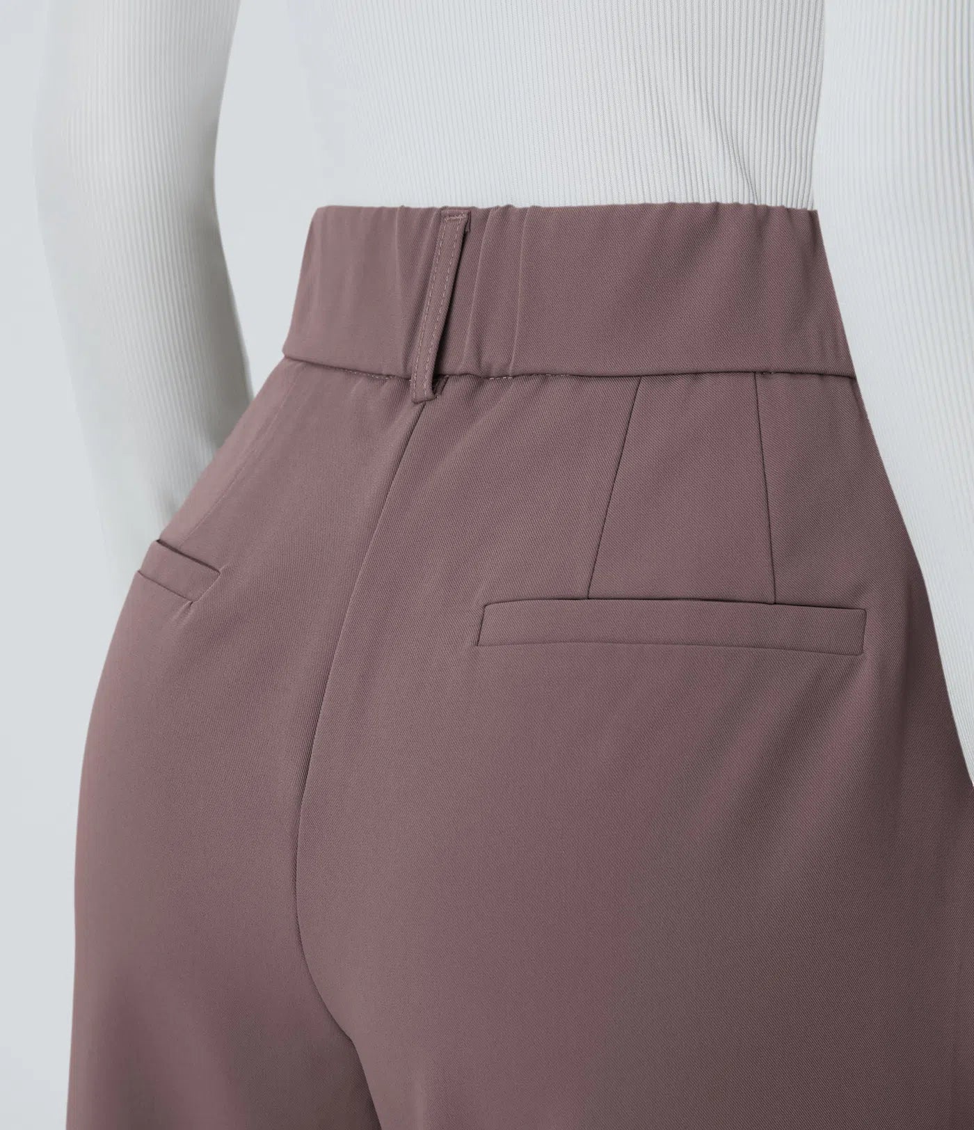 BumFlair - High Waisted Pocket Solid Work Tapered Pants